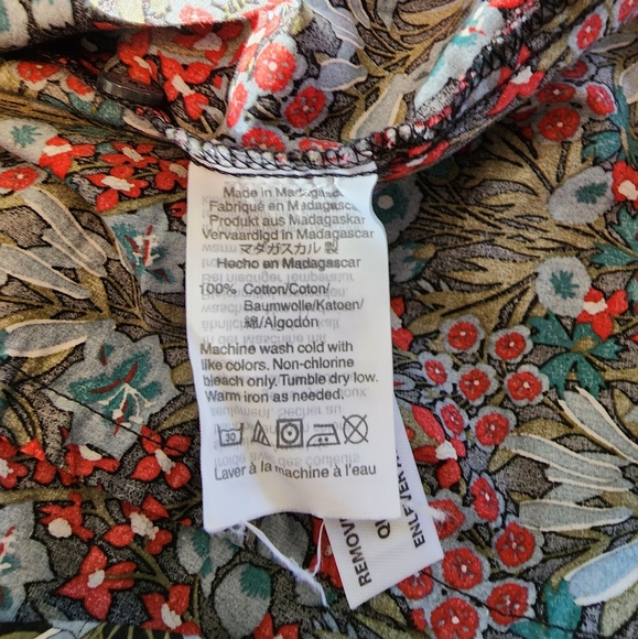 J Crew Perfect Shirt in Liberty London Primrose Floral Size 10 - Picture 4 of 4